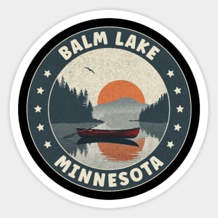 Balm Lake Minnesota Sunset Sticker